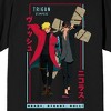 Trigun Stampede Vash & Nicholas Men’s Black Crew Neck Short Sleeve T-shirt - image 2 of 3