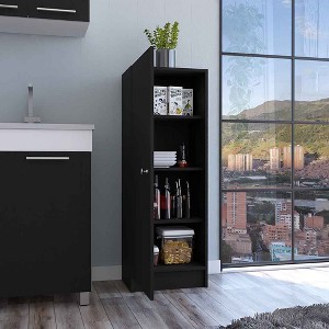 NicBex Storage Buffet Cabinet 47" Freestanding Kitchen Pantry Sideboard Cabinet with 1 Door Cabinet, 4 Interior Shelves for Dining Room - 1 of 4