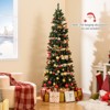 Tangkula Pre-Lit Artificial Christmas Tree w/ 791 Branch Tips Warm White LED Lights - 3 of 4