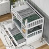 Twin Over Twin Wood Bunk Bed with Trundle and Drawers - 2 of 4