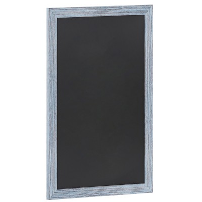 Emma and Oliver Framed Decorative Wall Hanging Chalkboard with Magnetic Surface and Eraser for Weddings, Parties, Showers and More