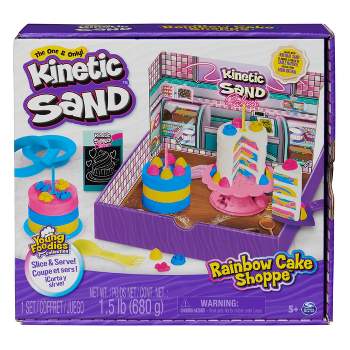 Kinetic Sand Sandisfactory Set with 2lbs of Colored Kinetic Sand 