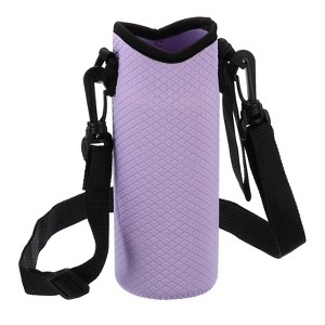 Unique Bargains Neoprene Portable Insulated Adjustable Strap Sports Water Bottle 
Sling Bag 2.64"x7.28" - 1 of 4