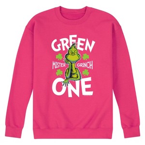 Men's - The Grinch - St. Patrick's Day Green One Graphic Fleece Sweatshirt - 1 of 4