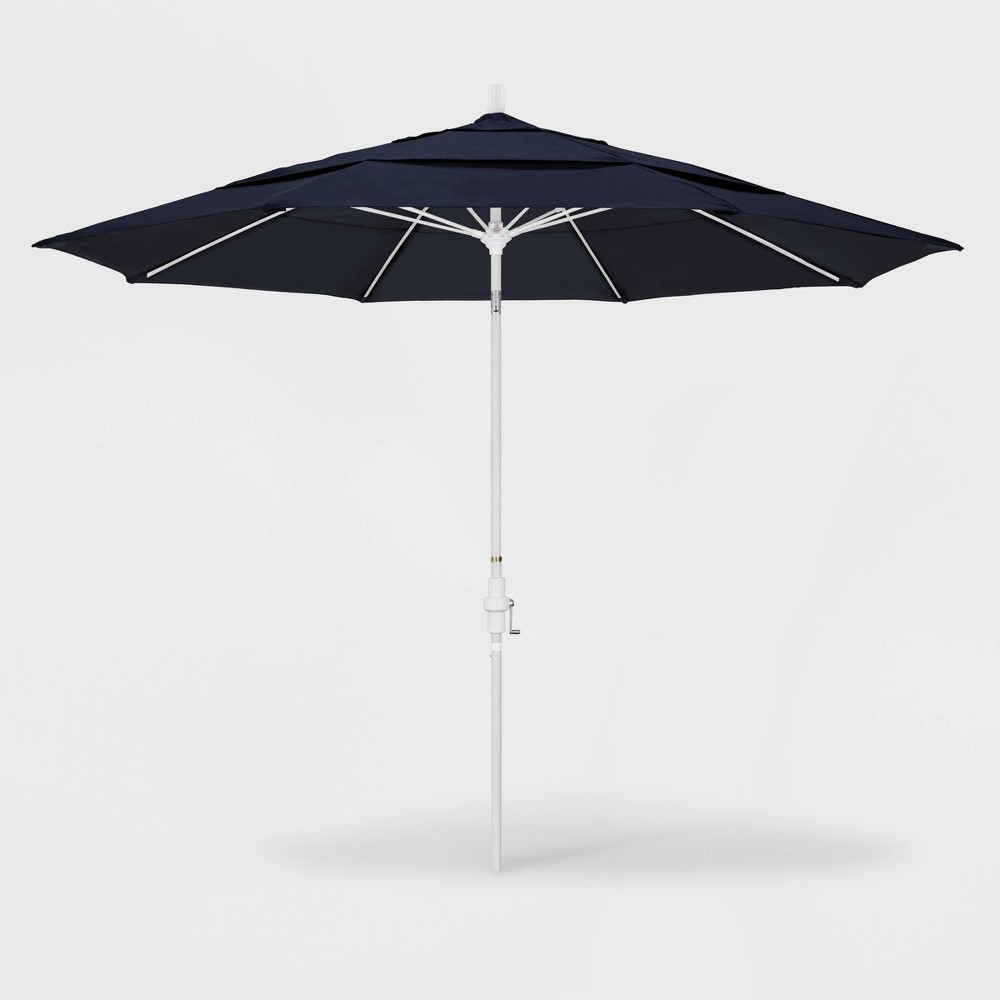 11 Sun Master Patio Umbrella Collar Tilt Crank Lift Sunbrella Navy California Umbrella