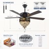 Kviflon 52 inch Crystal Ceiling Fan with Light - 4 of 4