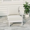 WestinTrends  Avalon Outdoor Patio HDPE Right Arm Facing Sectional Corner Club Chair with Patio Cushions - 2 of 4