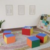 ECR4Kids SoftZone Cozy Cube Seating Set, Flexible Foam Seats with Handles, 5-Piece - 3 of 4