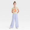 Girls' Short Sleeve Notched Neck Graphic T-Shirt - art class™ - 4 of 4