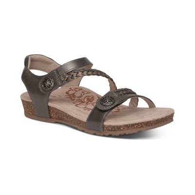 Aetrex Jillian Braided Quarter Strap