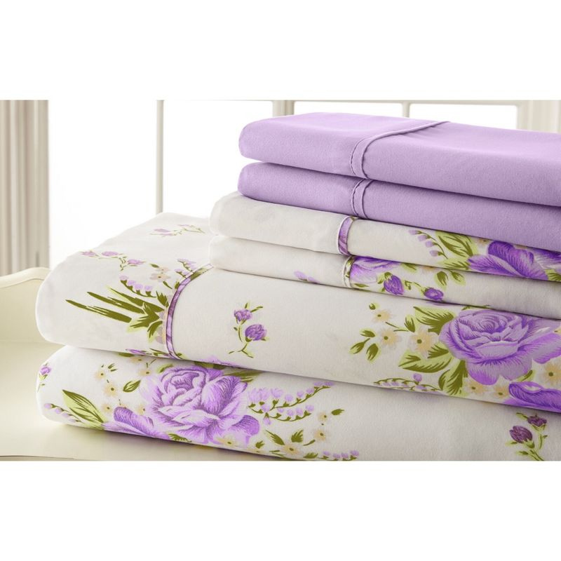BrylaneHome 6-Pc Traditional Floral Sheet Set, 1 of 2