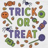 Rerun Island Women Trick Or Treat Colors Short Sleeve Graphic Cotton T-Shirt - 2 of 4