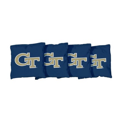 NCAA Georgia Tech Yellow Jackets Corn-Filled Cornhole Bags Navy Blue - 4pk