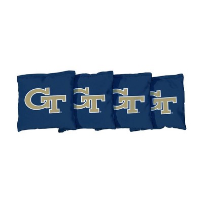 NCAA Georgia Tech Yellow Jackets Corn-Filled Cornhole Bags Navy Blue - 4pk