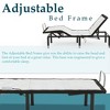 Continental Sleep,15" Adjustable Bed Base With Head and Foot Incline, Wired Remote, Patented Screw-In 6 Legs, White - 3 of 4