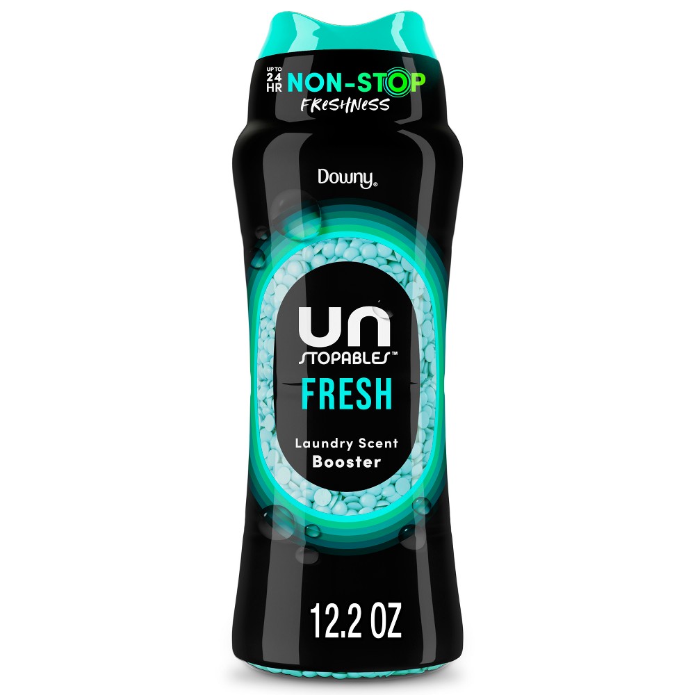 Downy Fresh Scent Unstopables In-Wash Laundry Scent Booster Beads - 12.2oz: Bleach-Free, High Efficiency, Spill-Resistant Lid