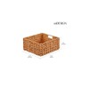 mDesign Woven Farmhouse Kitchen Pantry Storage Basket Box - 4 of 4