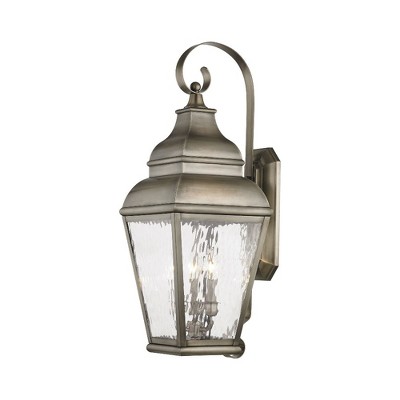 Livex Lighting Exeter 3 - Light Wall Light in  Vintage Pewter