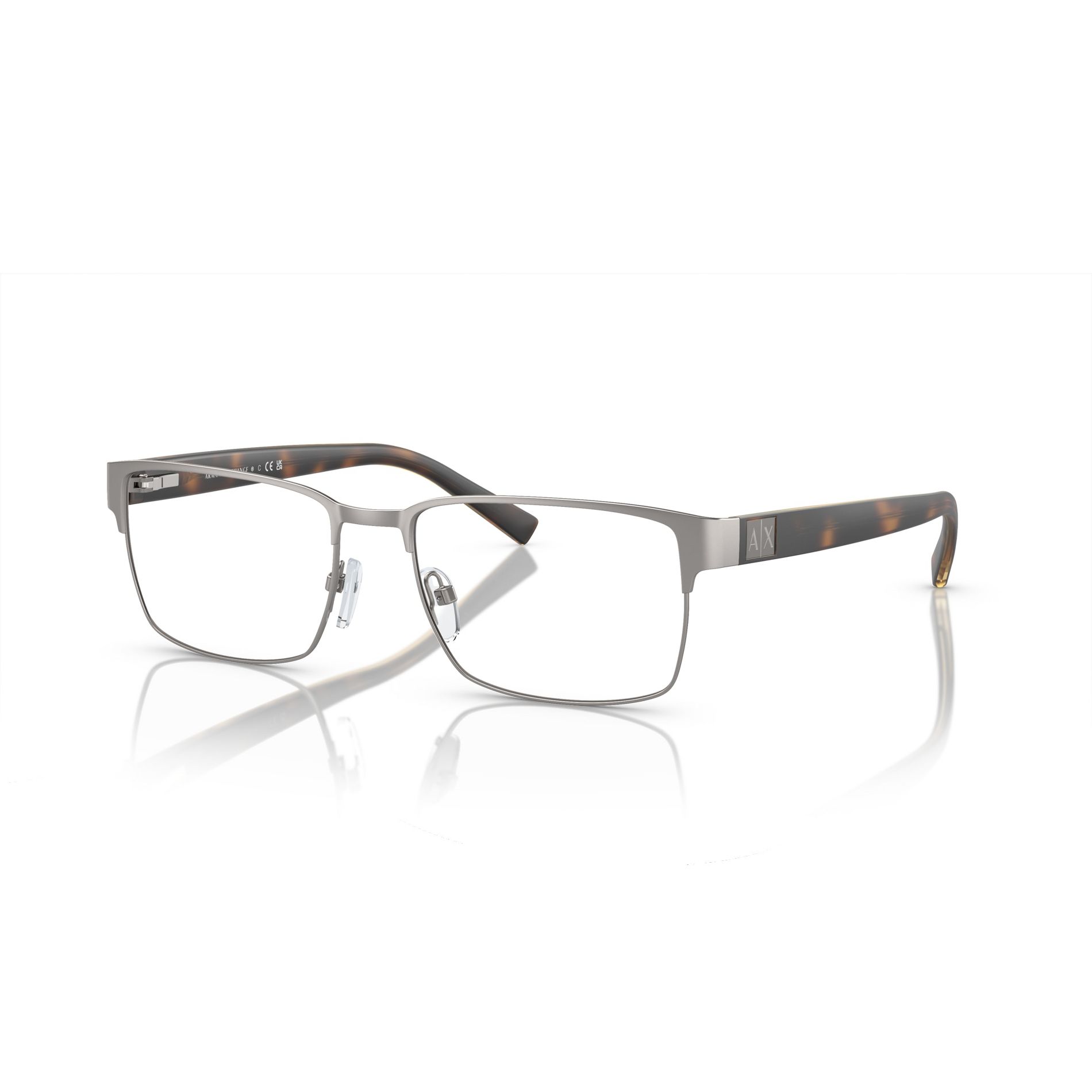 Armani Exchange AX1019 54mm Man Square Eyeglasses Demo Lens Lens