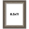 PosterPalooza | Photo Size Weathered Black Picture Frame - UV Acrylic, Foam Board Backing, Hanging Hardware - 2 of 4