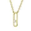 14K Gold Plated Modern Necklace with Baguette Cubic Zirconia – A Sleek and Stylish Design Featuring Elegant Baguette Stones for a Contemporary Touch - 3 of 3