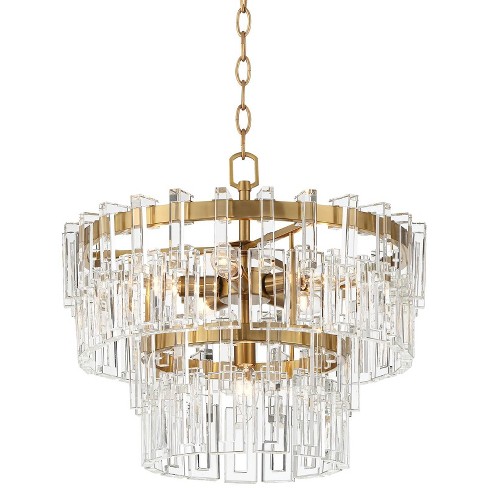 23.5 3-light Bryar Chandelier Brass/crystal - River Of Goods : Target