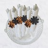 Big Dot of Happiness Tiger Print - Jungle Party Paper Napkin Holder - Napkin Rings - Set of 24 - 3 of 4