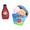 BARK Barkbuster Movie Night Ice Squeak and Chocolick Syrup Dog Food Shaped Plush Toy - image 2 of 4