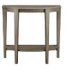 XIYUYEU Console Table with Half-Moon Shaped Design and 1 Open Bottom Storage Shelves,Modern Stylish Entryway Table for Living Room - 2 of 4