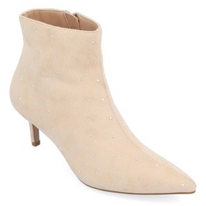 Journee Collection Womens Rossia Inside Zip Kitten Heel Bootie - 1 of 4