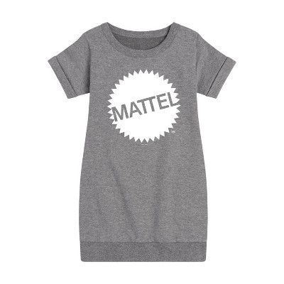 - Mattel - Mattel Original Logo Graphic Short Sleeve Fleece Dress