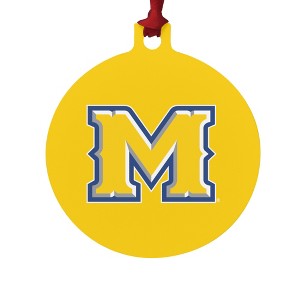 McNeese State University Secondary Logo Aluminum Holiday Christmas Tree Ornament - 1 of 4