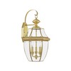 Livex Lighting Monterey 3 - Light Wall Light in  Polished Brass - 4 of 4