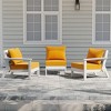 WestinTrends Avalon Outdoor Patio HDPE Loveseat Sofa with Patio Cushions - 2 of 4