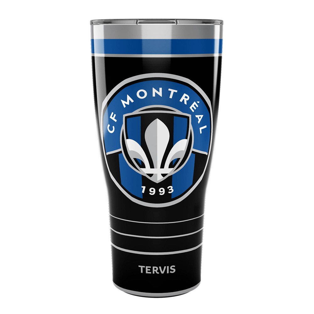 Photos - Glass MLS CF Montreal 30oz MVP Stripe Stainless Steel Tumbler 