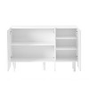 NicBex 5-Tier Shoe Cabinet with Adjustable Shelves and Wave Doors,Freestanding Shoe Organizer with 5 Solid Wood Legs for Hallway,Entryway - 4 of 4