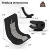 Costway 360° Swivel Gaming Chair 4 Position Adjustable Folding Floor Sofa Indoor - 3 of 4