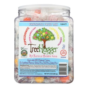 Treehugger Natural Bubble Gum Fantastic Fruit Mix  - Case of 120 - CT - 1 of 1