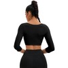 INSPIRE CHIC Women's Front Hook Compression Sleeves Slimming Wirefree Bra Tube Body Shapers - 2 of 4