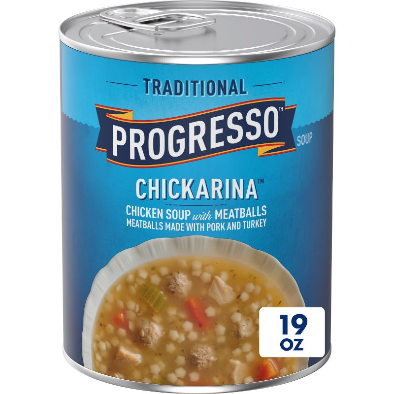 Progresso Traditional Chickarina Chicken Soup with Meatballs - 18oz, 1 of 12