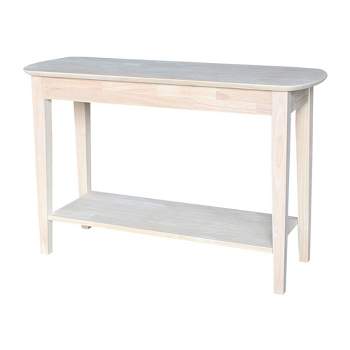 Philips Oval Sofa Table Unfinished - International Concepts