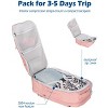 Hynes Eagle 40L Travel Laptop Bag Wristlet Wallet Set-Gray - 3 of 4