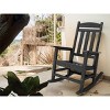 Decksplore Modern HDPE Rocking Chair Home Patio Porch Rocker Garden Conversation Chairs - 3 of 4