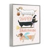 Stupell Industries Happy Halloweenie Festive Dogs Wearing Cute Costumes Framed Giclee Art - 2 of 4