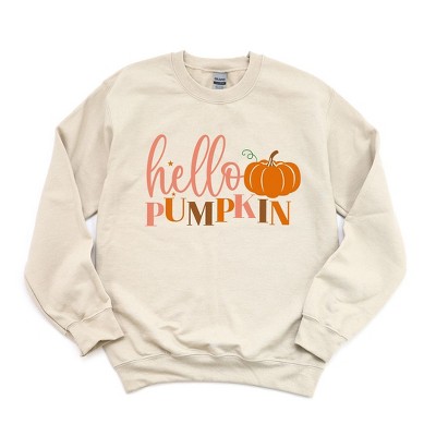 Simply Sage Market Women's Graphic Sweatshirt Hello Pumpkin Pumpkin