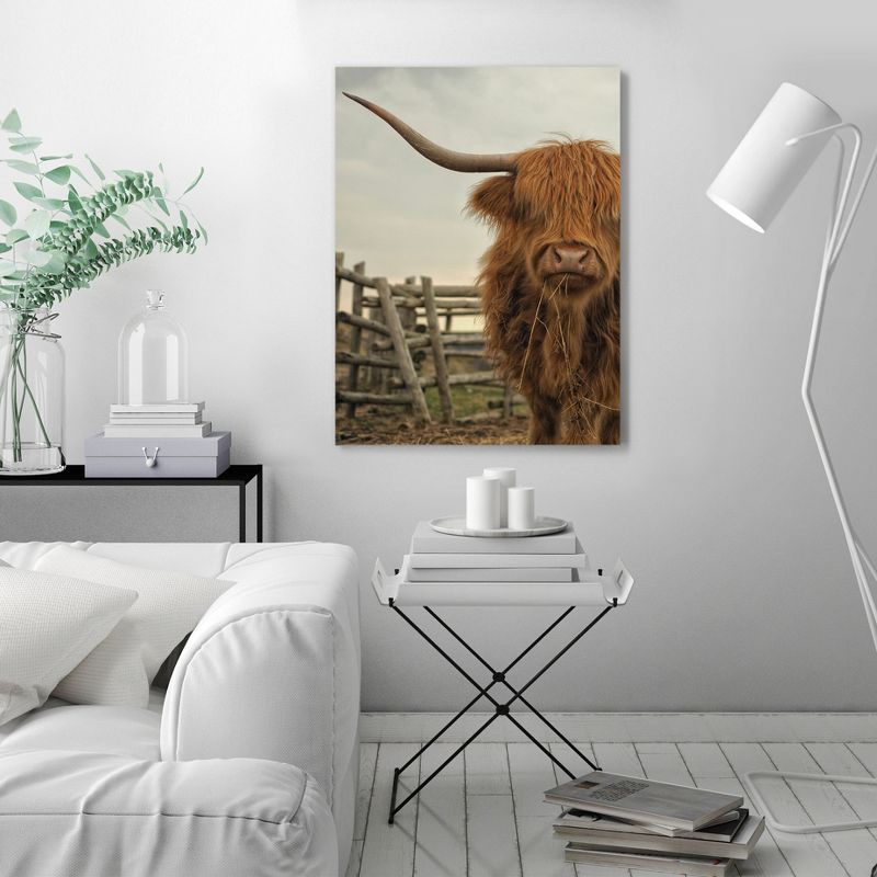 Americanflat Animal Farmhouse Cow Photo By Tanya Shumkina Wrapped Canvas, 3 of 7