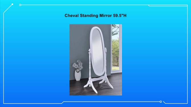 Cheval Standing Mirror 59.5"H - Ore International, 2 of 4, play video