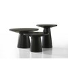 Wood 3-Piece Coffee, End, and Console Table Set with Pedestal Base for Living Room or Entryway Spaces - 2 of 4