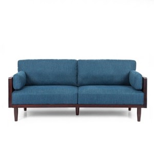 Sofia Mid-Century Modern Upholstered 3 Seater Sofa - Christopher Knight Home - 1 of 4
