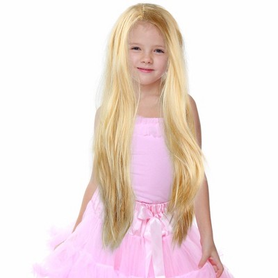 Skeleteen Kids Blonde Costume Wig 30 In. Target